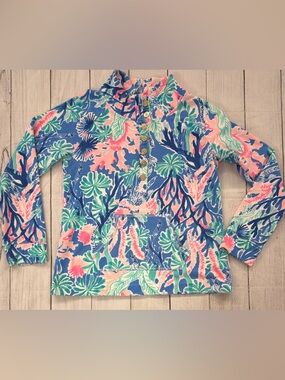 Lilly Pulitzer Ladies’ Popover “Royal Coral” sz L.